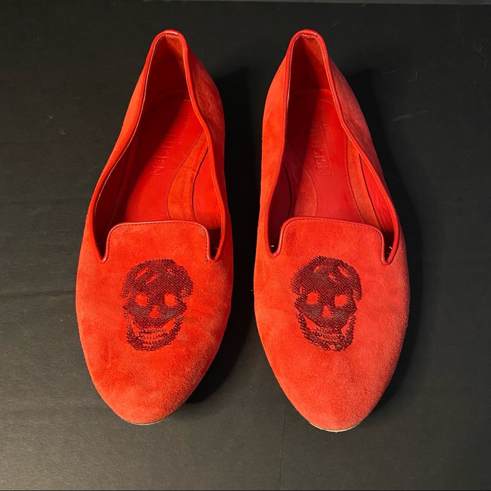 Suede Alexander McQueen slippers/flats size39